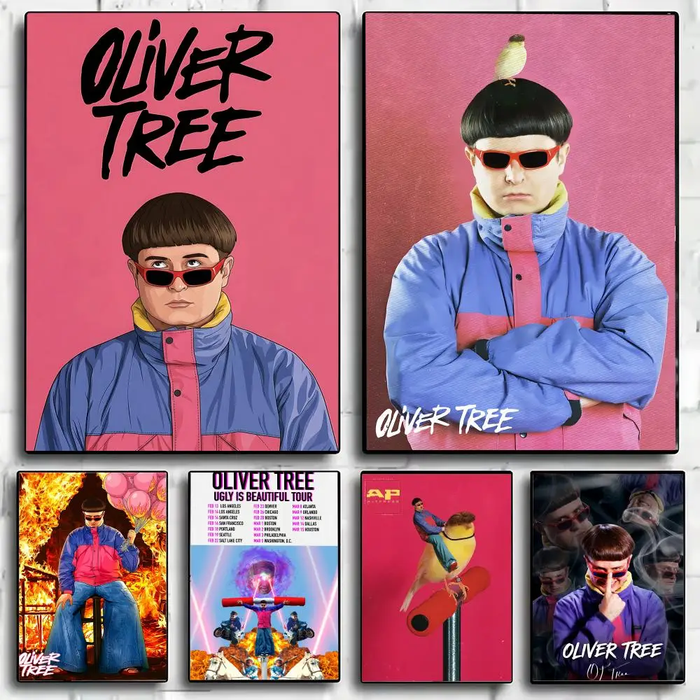 Singer O-Oliver Tree Ugly is Beautiful Poster Modern Aesthetic Wall Art Poster, Bedroom Home Decor Gift