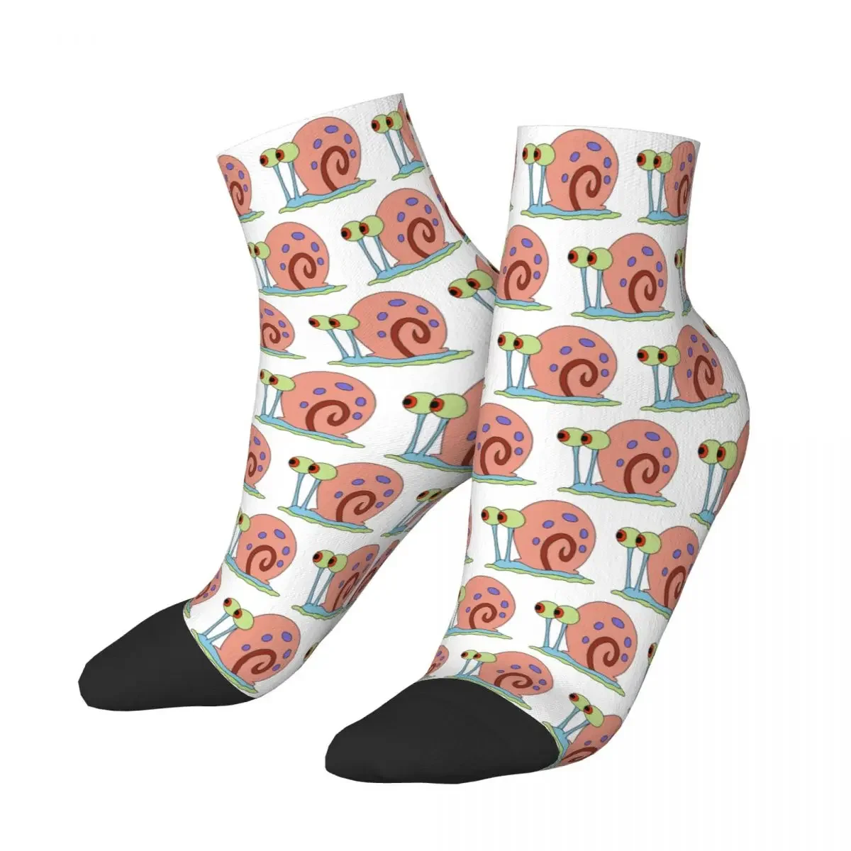 Gary The Snail Socks Harajuku High Quality Stockings All Season Socks Accessories for Man's Woman's Christmas Gifts