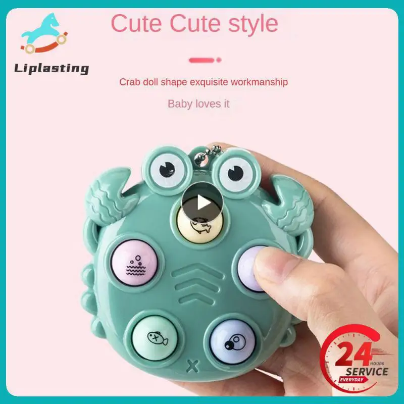 

Kawaii Fidget Toys Whack A Mole Keychain Simple Dimple Fidget Board Portable Antistress Decompression Toys for Children et