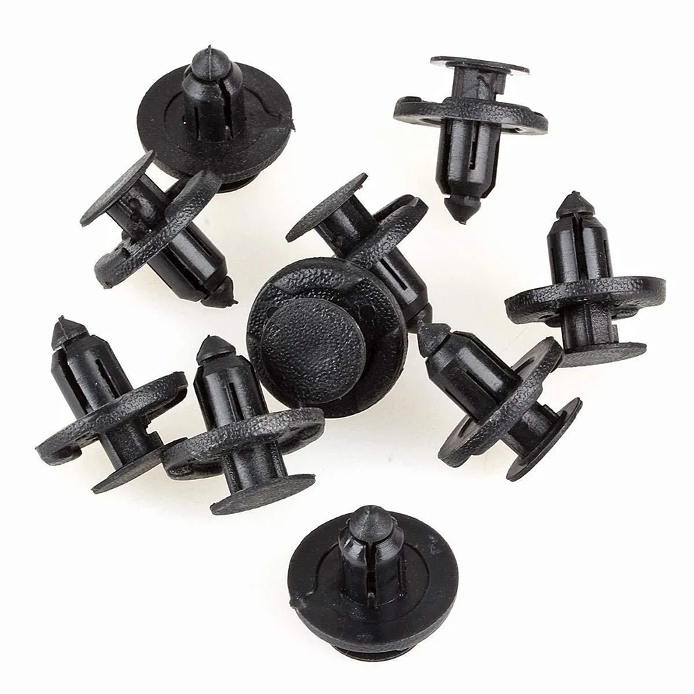 

100pcs Push Retainer Leaf Board Lining Auto Accessories 2x2x1cm Black Nylon Rivet Fasteners