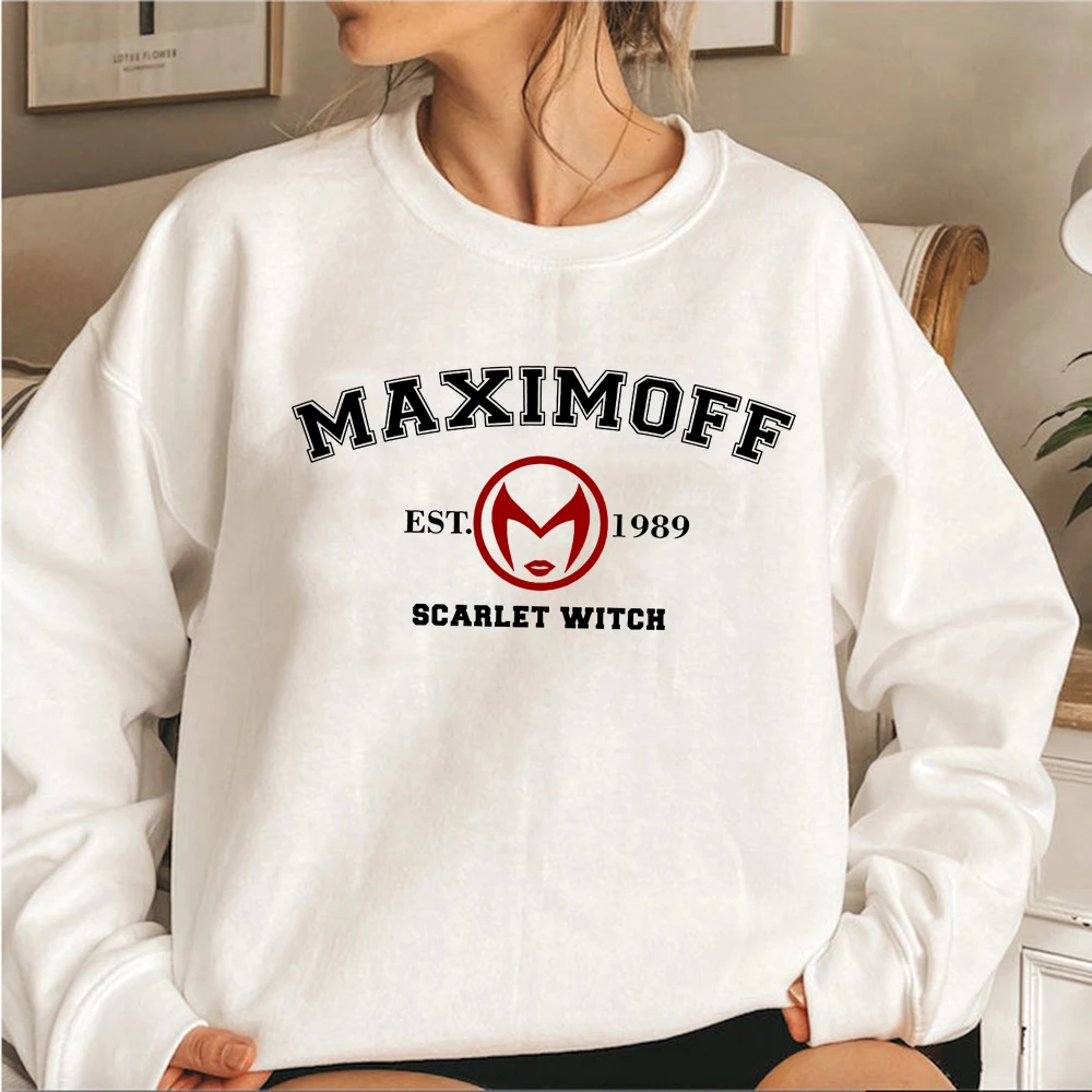 Wanda Maximoff 1989 Sweatshirt TV Series Hoodie Women Long Sleeve Sweatshirt Streetwear Pullover Superhero Hoodies Women Clothes