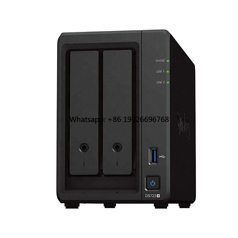 

Сетевое хранилище DiskStation DS723+ с 2 отсеками (без дисплея).