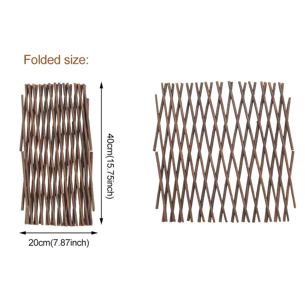 Écran de confidentialité en treillis extensible pour jardin, clôture en bois, plantes grimpantes, Su