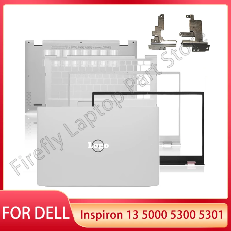 New For DELL Inspiron 13 5000 5300 5301 Laptop LCD Back Cover Front Bezel Palmrest Bottom Base Top Cover Hinges 0TGC80 02KJ79