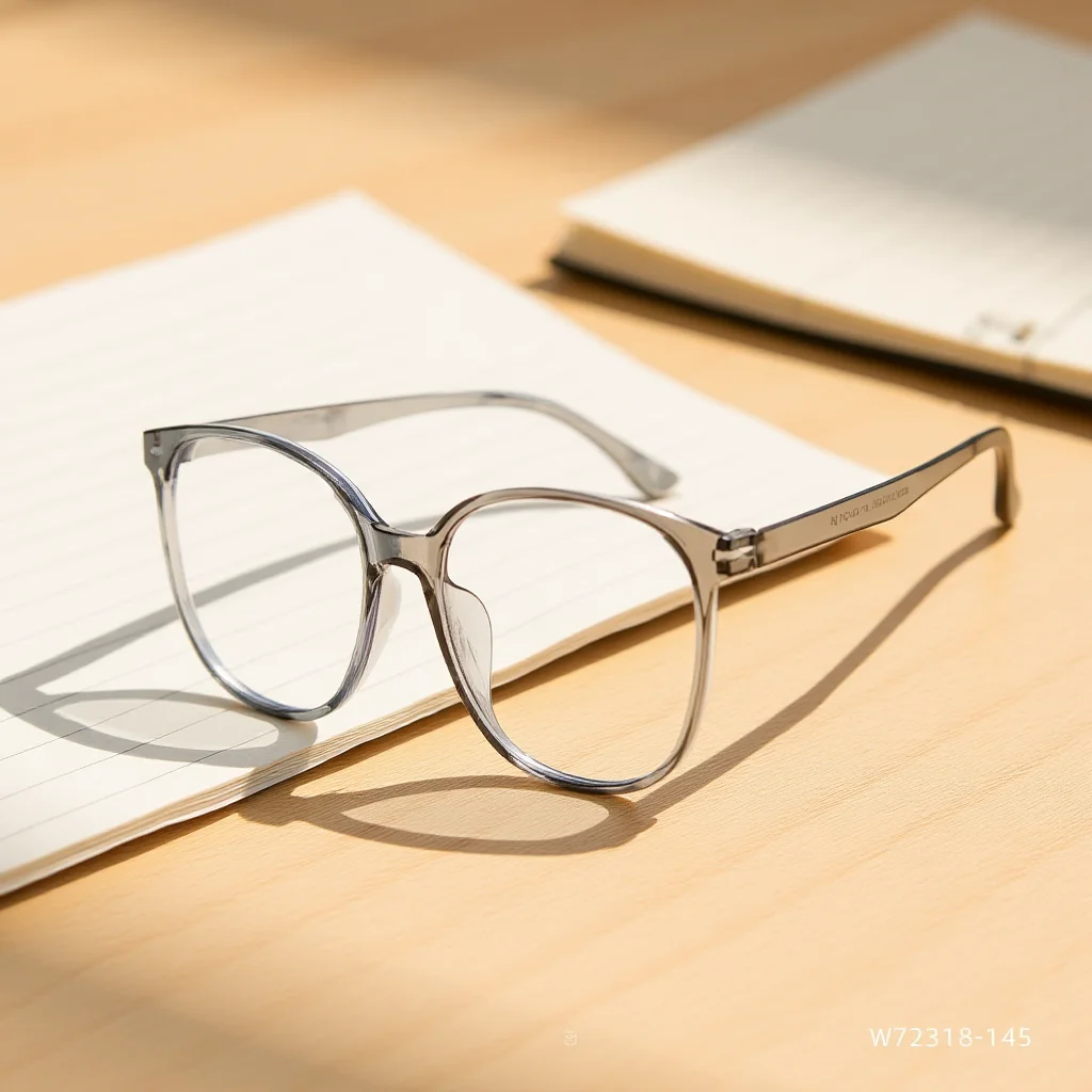 Large Round Frame Glasses Prescription Compatible Tr90 Eyeglasses Frames Unisex Plain Glasses Stylish Prescription Ready Glasses