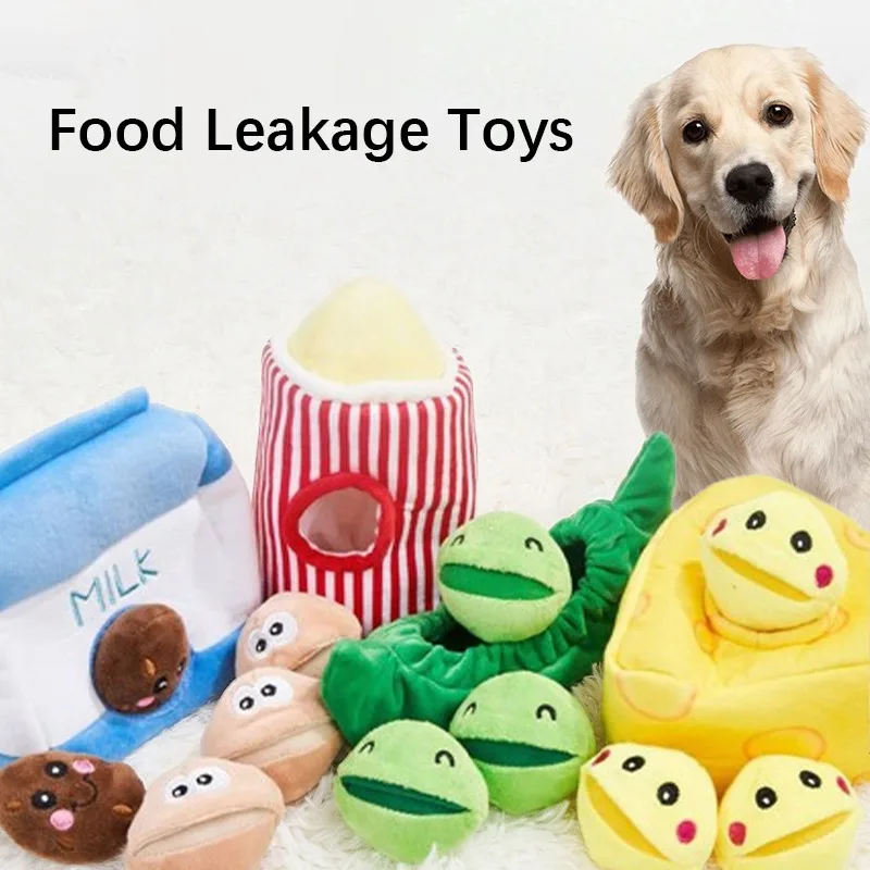 Dog Toys Leakage Sniffing Toy Hide Food Puzzle Dog Training Interactive Sound Toy Suppleness Elasticity Durable Pet Supplies