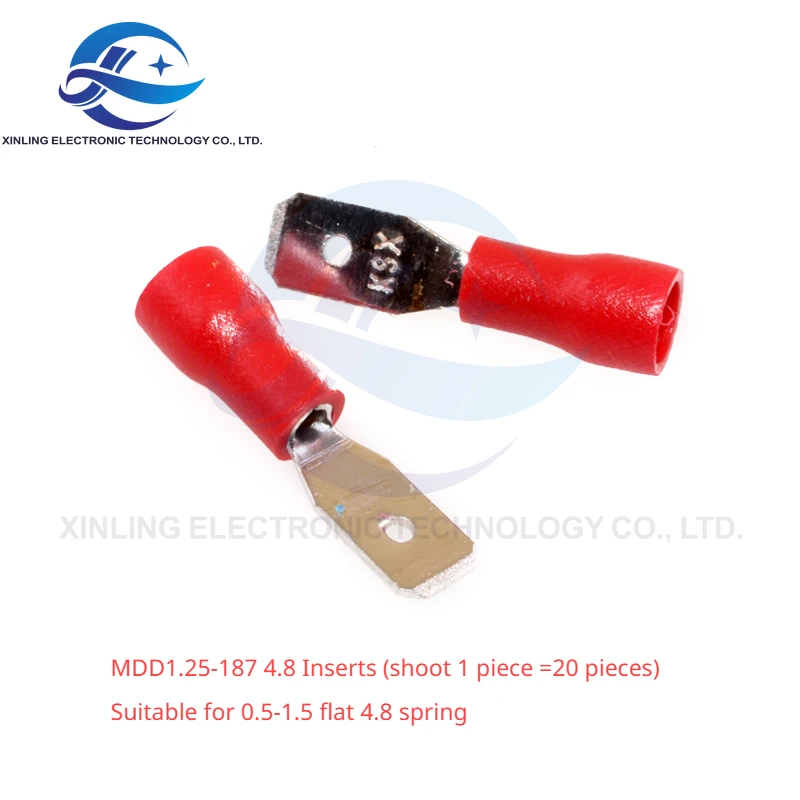 Spring terminal 2.8/4.8/6.3mm spring sheath insert/connector boat-type switch cord end terminal cold press head