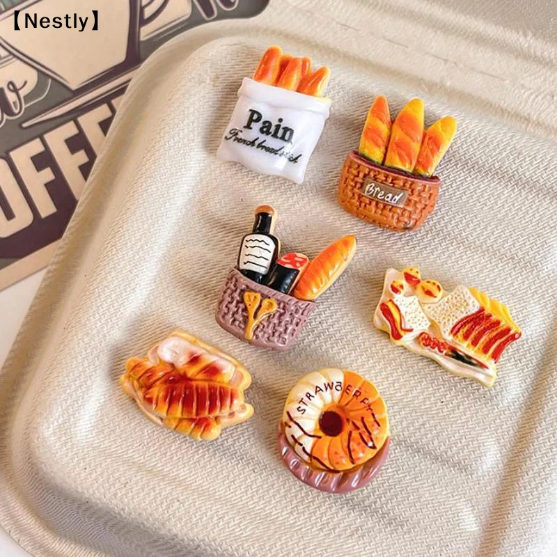 3D Macaron Dessert Refrigerator Magnetic Resin Decorative Stickers Message Magnetic Stickers Home Decor Moving Gifts〔Nest〕