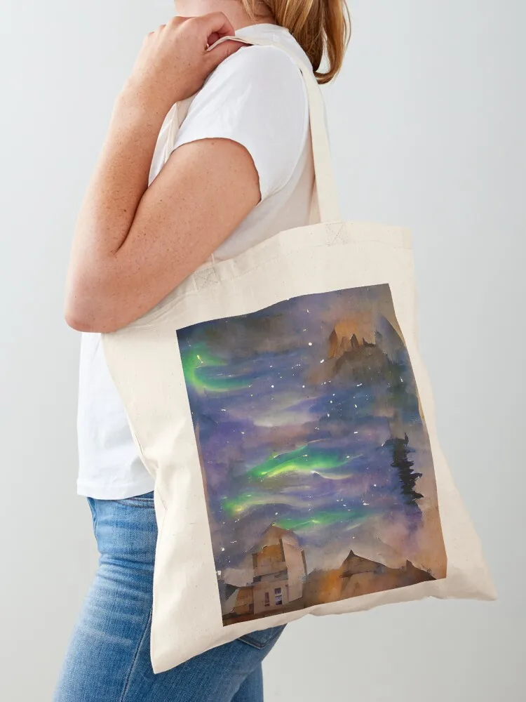 Aurora on a Town Tote Bag great bag hand bags custom canvas bag Big