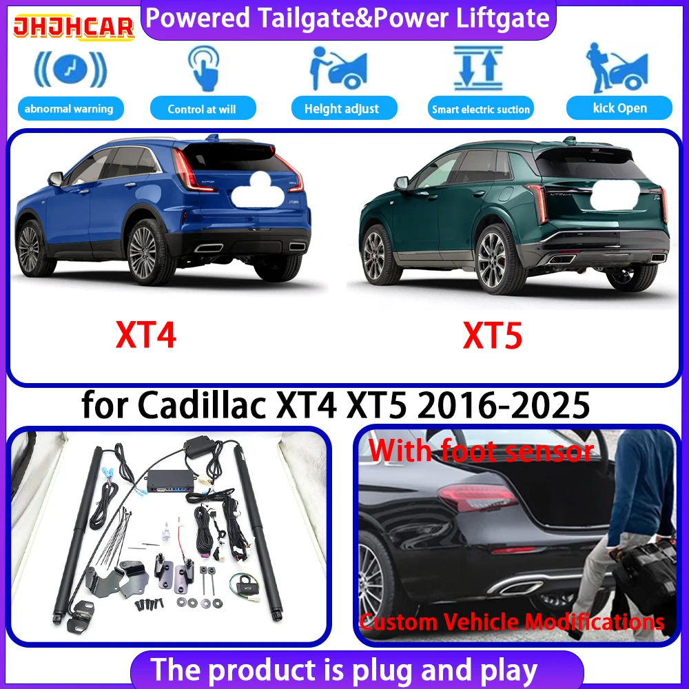JHJHCAR for Cadillac XT4 XT5 2016-2025 Smart Automatic Electric Powered Tailgate Power Liftgate Tailgate System Power Back Door