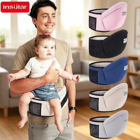 Sling Baby Waist Belt Baby Carrier Waist Stool Walkers Baby Sling Hold Waist Belt Backpack Hipseat Belt Kids Adjustable Infant Hip Seat