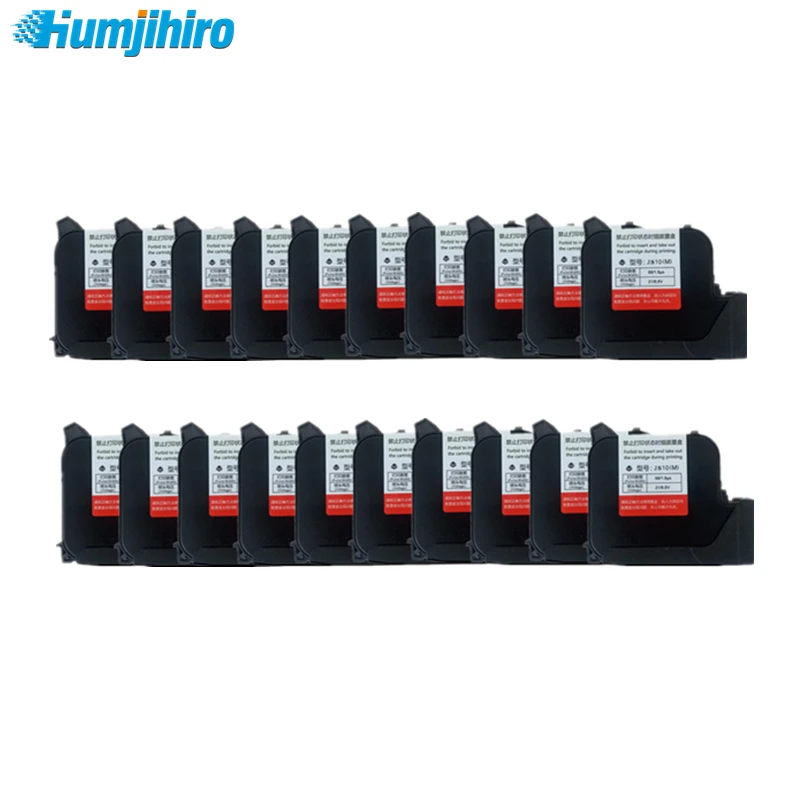 

HUMJIHIRO 20pcs JS10 Water-based Ink Cartridges for 25.4mm Handheld Inkjet Printer Online Thermal Inkjet PrinterInk Cartridge