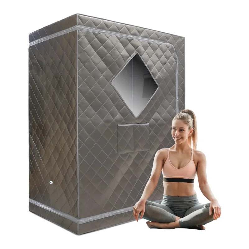 

Full Size Sauna Tent Portable 1 or 2 Person Full Body Home Spa for Relaxation Detox, Steamer not Included