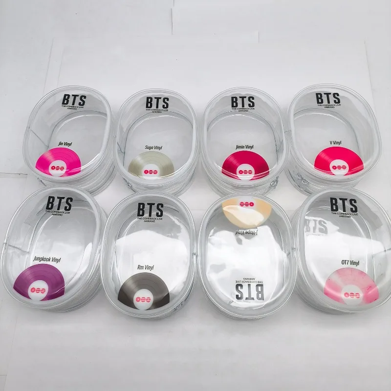 Kawaii BTS Neue Global Tour Baby-Tasche PVC-Tasche Staubdichte Niedliche Ausflugs-Aufbewahrungstasche Geburtstagsgeschenk