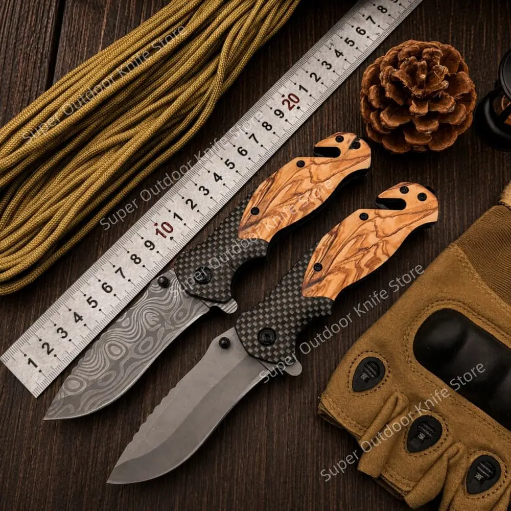 Multifunctional Sharp EDC Pocket Folding Knife Household Portable Knife for Outdoor Camping Fishing Emergency