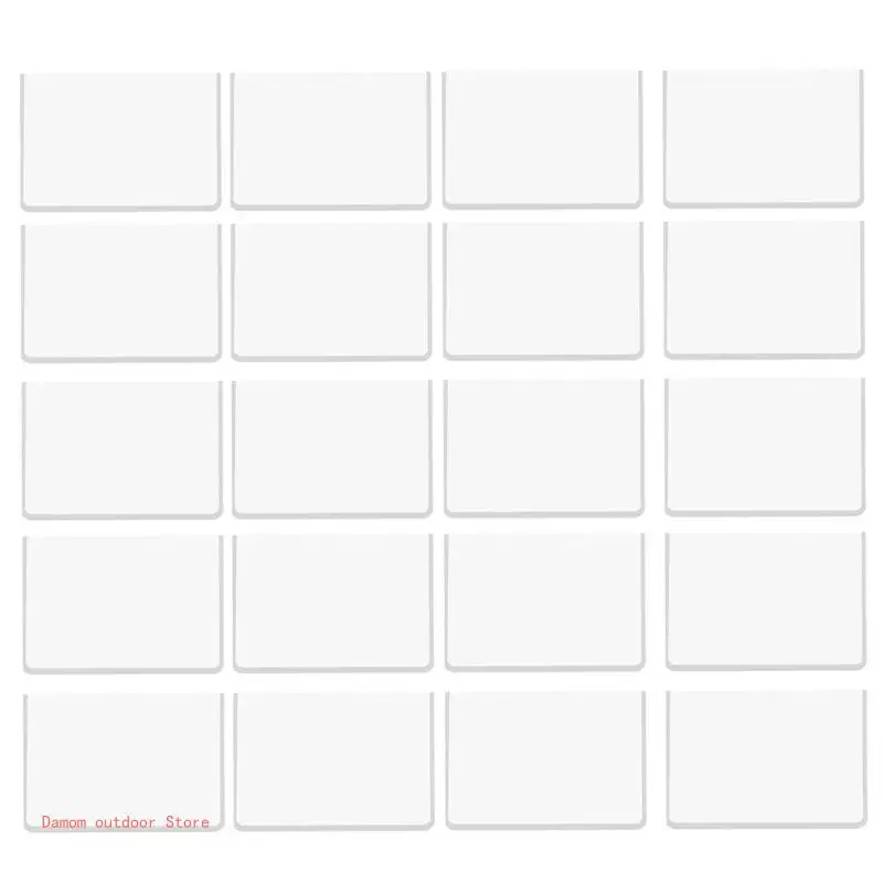 20Pcs Clear Hard Card Protective Sleeves Film Album Small Card Protectors