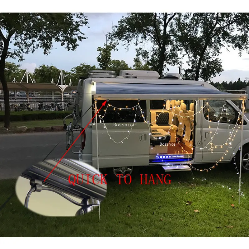 10-20Pcs Camping Awning Hook Clips Caravan Camper String Light Rope Clamp Tent Hooks Multi-use RV Traveling Tent Clip Hanger