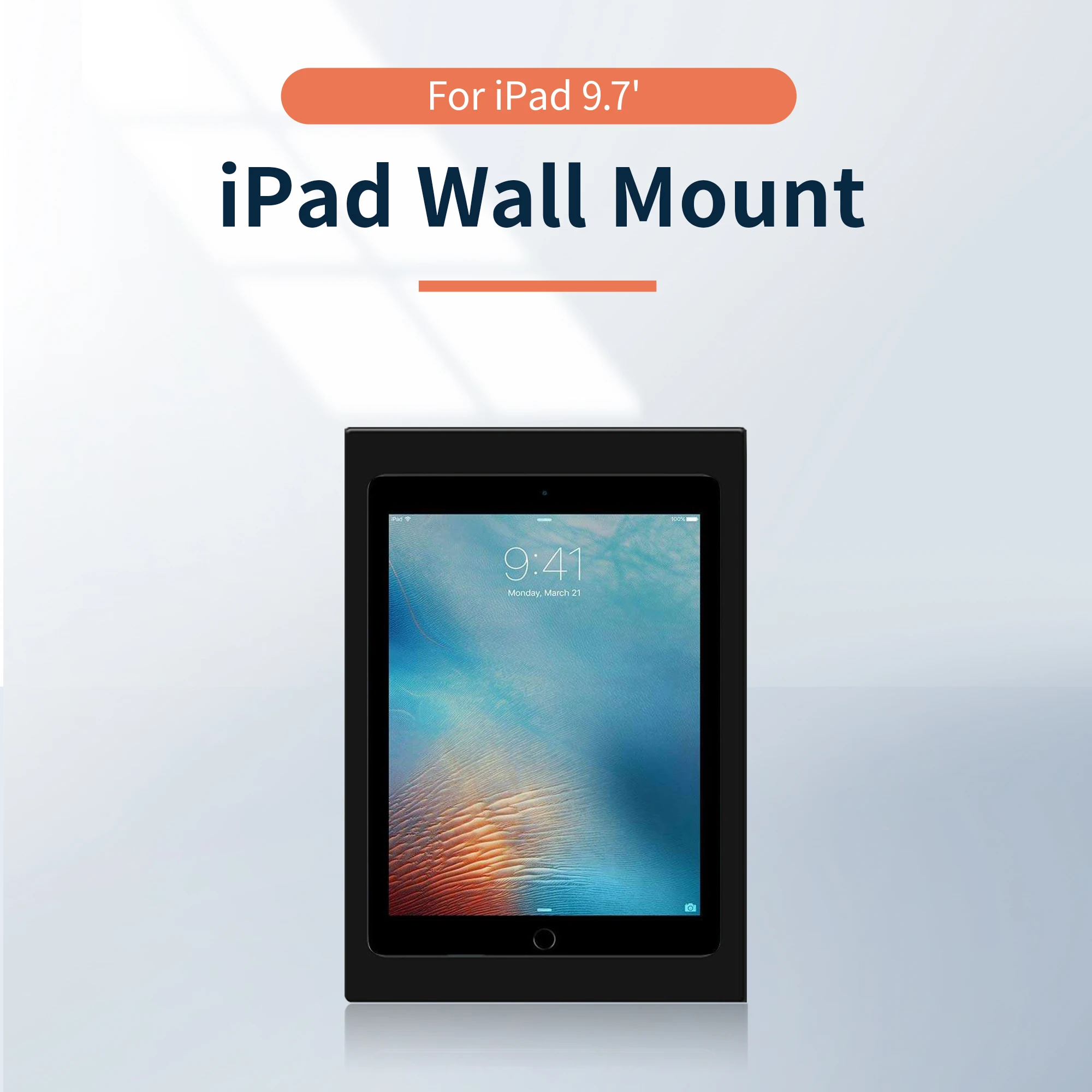 Applicable To iPad Air 9.7' Wall-Mounting Base Installation Removable iPad Wall Mount Smart Home Tablet Holder Iron Material