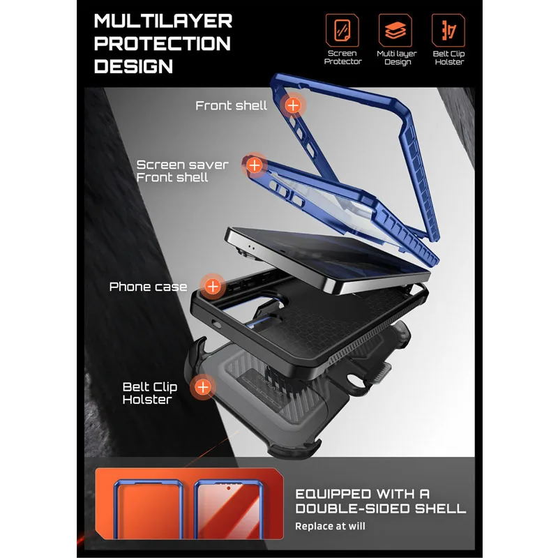 Etui SUPCASE UB Pro Mag Full Body Rugged Case z wbudowaną osłoną ekranu i podstawką For Samsung Galaxy S26 Ultra Case 6.9“ — zdjęcie produktu 5