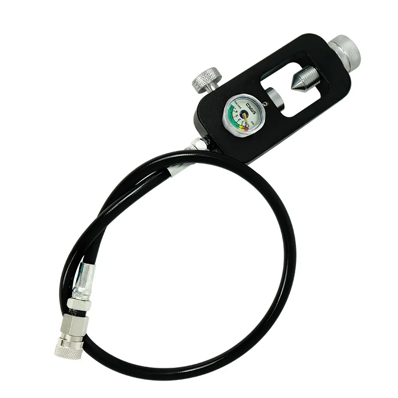 

Submersible cylinder, inflatable valve scuba respirator, conversion small scuba inflatable underwater scuba air guide