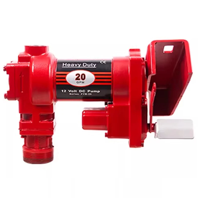 Electric Fuel Transfer Pump 12V High-Flow Fuel Pump With Premium Filter Cartridge Kit Cast Iron Heavy-Duty Transfer Pump for Veg