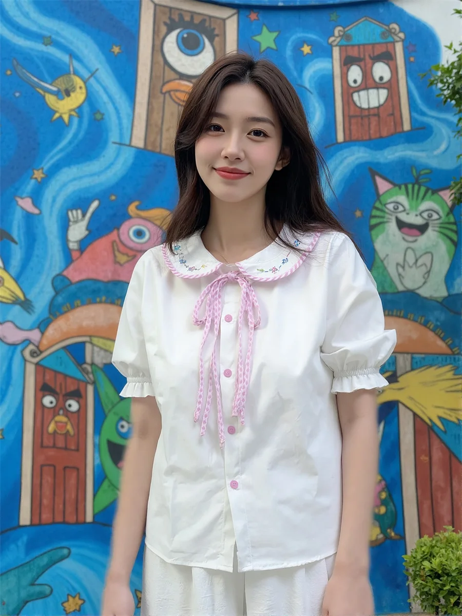 Capispalla da donna Camicie bianche arricciate Protezione solare Vacanza al mare Tessuto traspirante ad asciugatura rapida Protezione solare Viaggi all'aperto