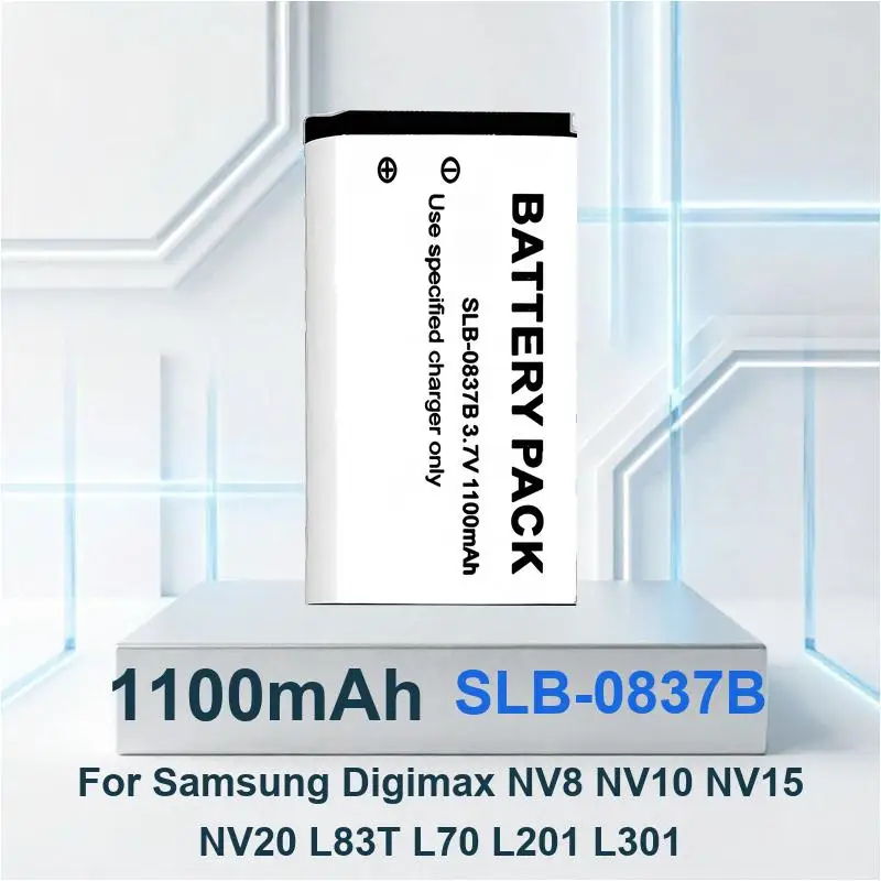 Battery For Samsung Digimax NV8 NV10 NV15 NV20 L83T L70 L201 L301 SB-L110A SB-L160 SB-L320 VP-L500 PL150 PL151 ST45 ST50 ST500