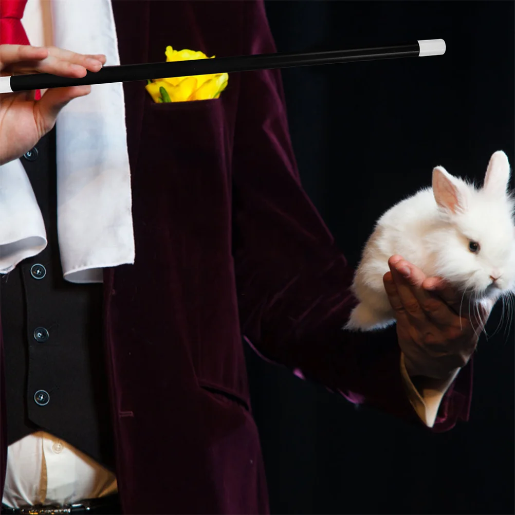 4Pcs Professional Lightweight ABS Plastic Black and White Stage Show Stick Portable Performance Prop Party Favor