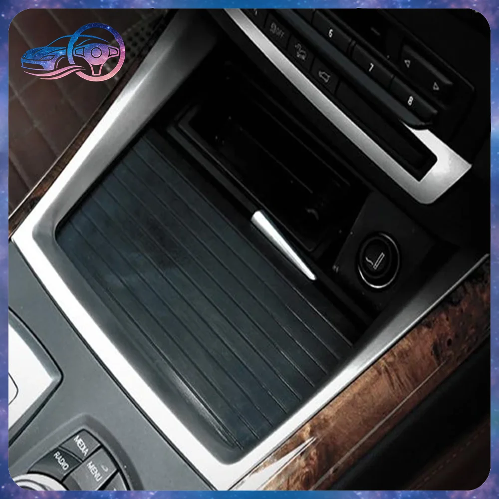 

For BMW X5 X6 E70 E71 Car Styling Center Console Water Cup Holder Cover Frame Decoration Trim Interior Sticker Auto Accessorries