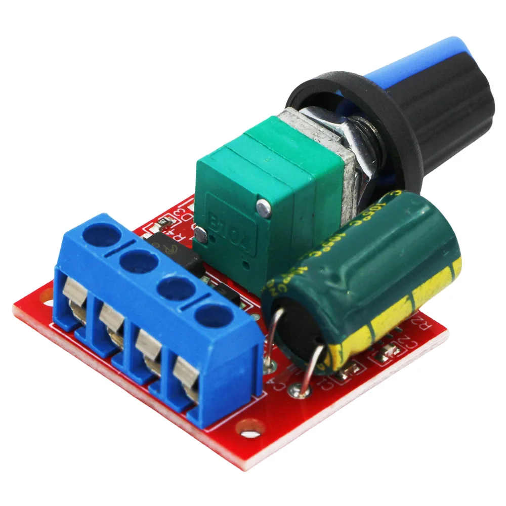 Mini 5A 90W PWM 12V DC Motor Speed Controller Module DC-DC 4.5V-35V Adjustable Speed Regulator Control Governor Switch 24V Board