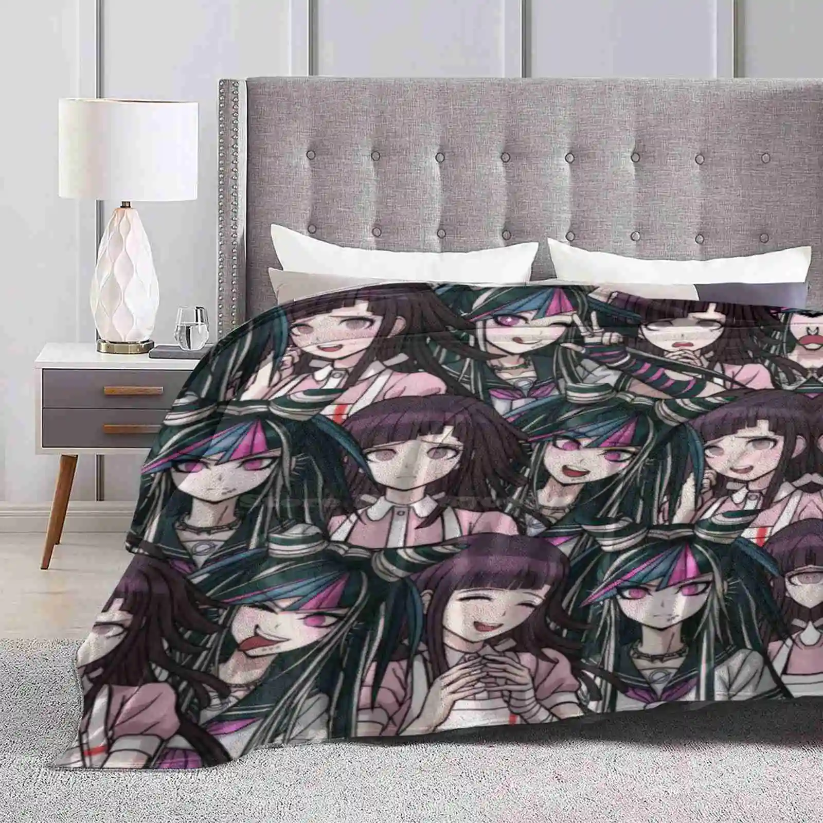 Mikan Tsumiki / Ibuki Mioda Soft Warm Light Thin Blanket Band Aid Mikan Tsumiki Ibuki Mioda Musician Nurse Ultimate Despair