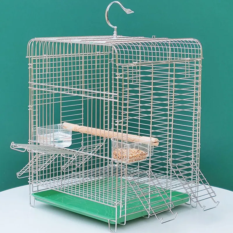 Lovebird Bird Cage Feeder Parakeet Small Bird Cages Breeding Playground Chinchilla Parrot Nido Para Pajaros Bird House Garden