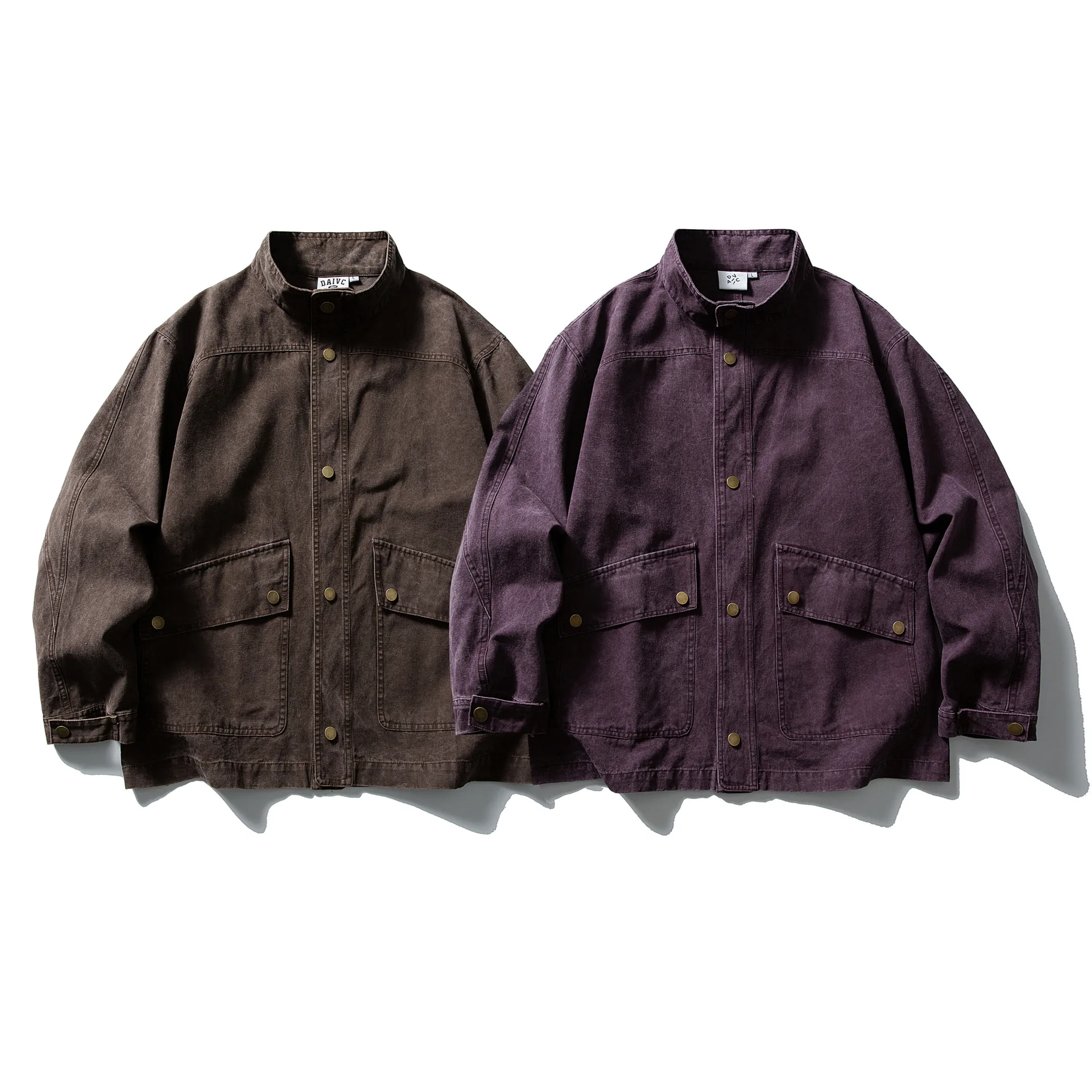 

Ретро-куртка Detroit Workwear для мужчин, свободная повседневная верхняя одежда, осень 2025, японский стиль, хлопковое пальто с длинными рукавами