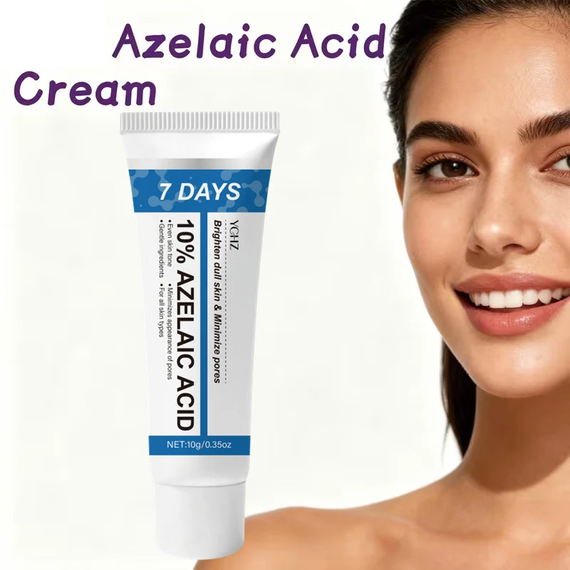 7Days Azelaic Acid Spot-Fading Smoothing Cream, Containing Niacinamide and Vitamin C, Fades Spots, Evens Out Skin Tone, Light Beige Color, Brightens Skin Tone—Deeply Moisturizes and Smooths the Skin, Tube Design for Easy Portability