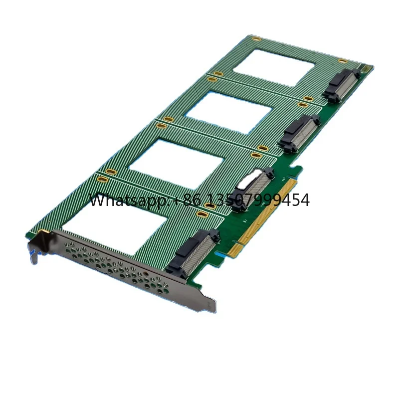 

PCIe X16 4-Port U.2 SFF-8639 2.5-Inch NVMe SSD Conversion Card in Stock