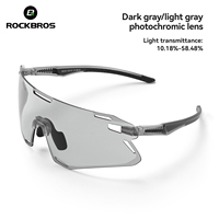 ROCKBROS Photochromic Cycling Sunglasses for Men Women UV400 Protection Outdoor Riding Sports Bicycle Goggles Eyewear Sports