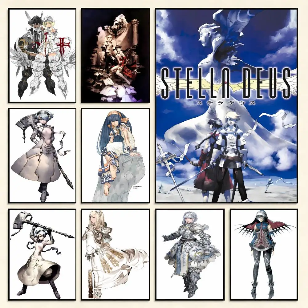 Casual Tactical Game S-Stella Deus Poster Digital Solvent Print Waterproof PP Fade-Resistant Wall Art Room Decor Gift