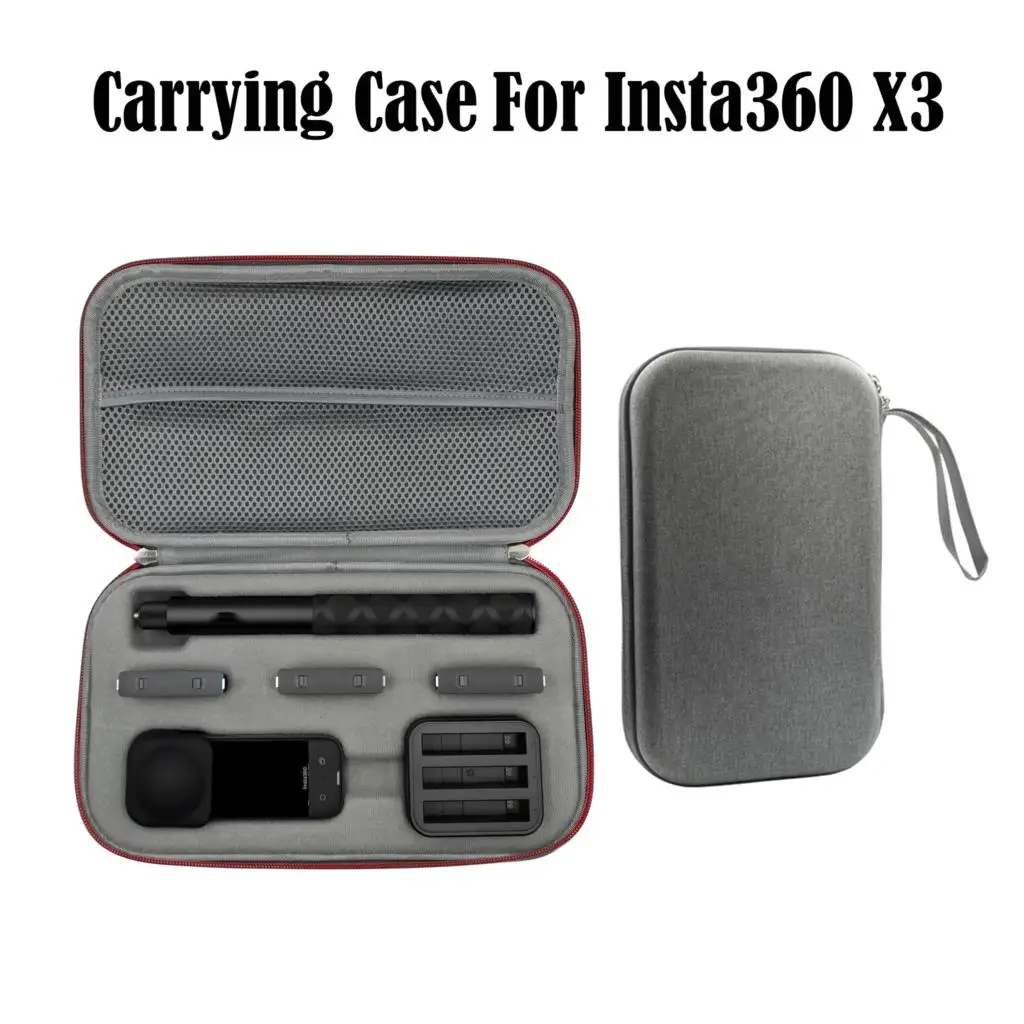 

Carrying Case for Insta360 X3 Waterproof Storage Bag Action Camera Handbag Parts Box for Insta360 X3 Panoramic Camera Accessory