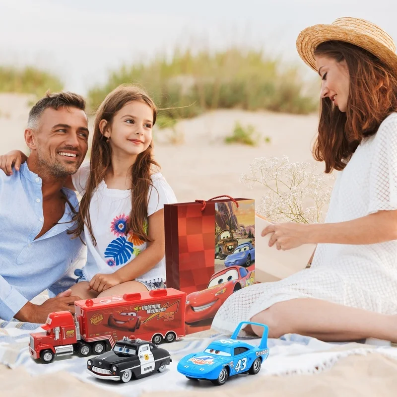 

Disney Pixar Cars 3 Metal Diecast lightning McQueen Mater Champion Car Model Toy Gift Set Jackson Uncle Truck Boy Birthday Toys