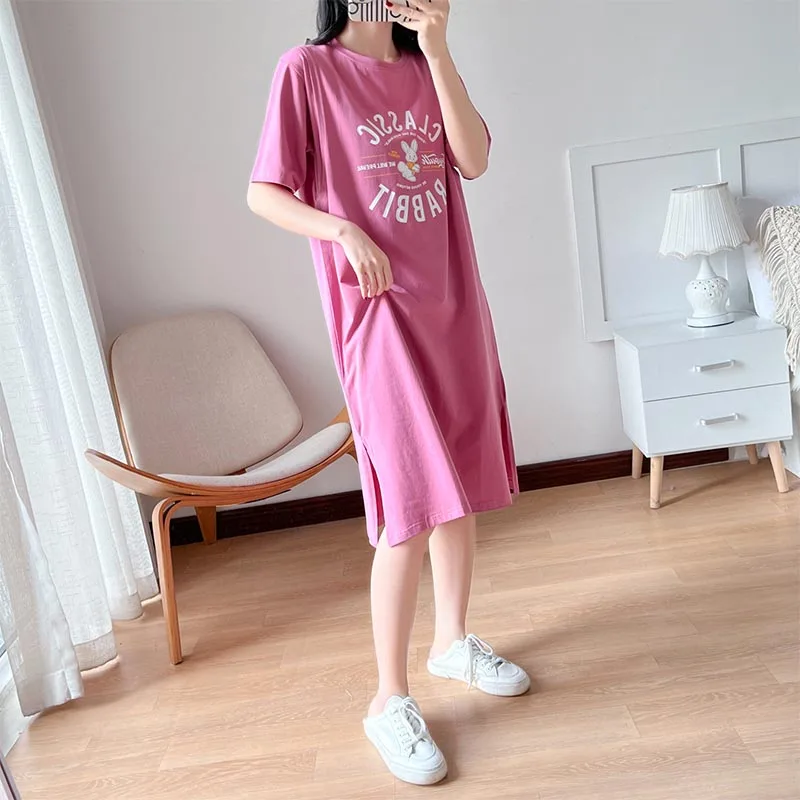 Pregnancy And Nursing Dress Spring/summer Thin Style Postpartum Nursing Sleepwear Fashionable Loose Breastfeeding Clothes