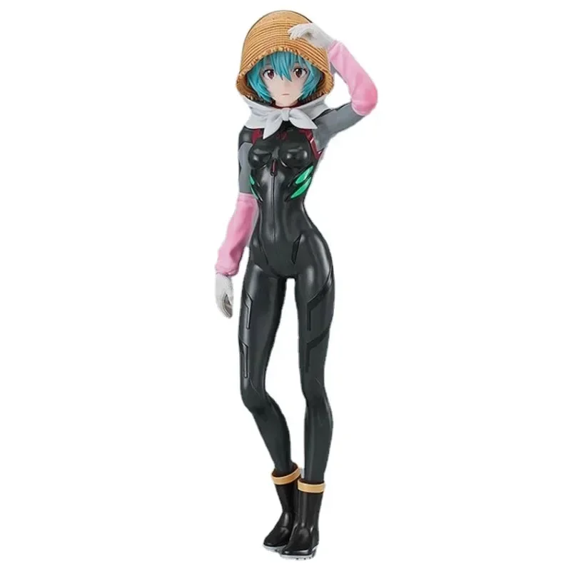 Good Smile Genuine POP UP PARADE EVA Ayanami Rei Farming Anime Action Figure Toys For Kids Xmas Gift Collectible Model