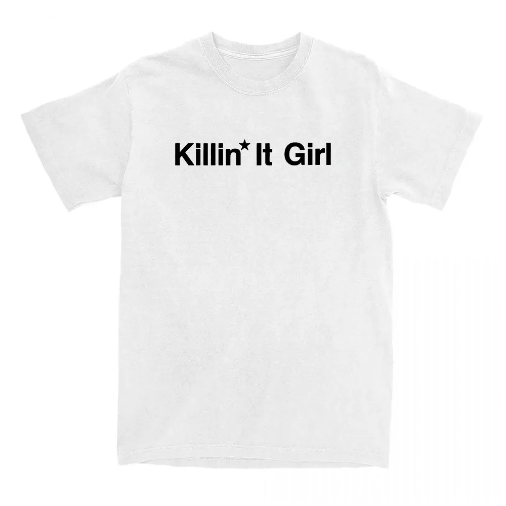 

Футболка Killin' It Girl J-hope GloRilla, свободная уличная одежда унисекс, хип-хоп, корейские футболки с группой для мальчиков и певцов, корейские модные футболки с принтом