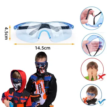 Draagbare buitenbril Ogen Brillen Heldere lens Kinderen voor Nerf Gun Accessoires Spel Speelgoed Water Bullet Gun Wear-bril