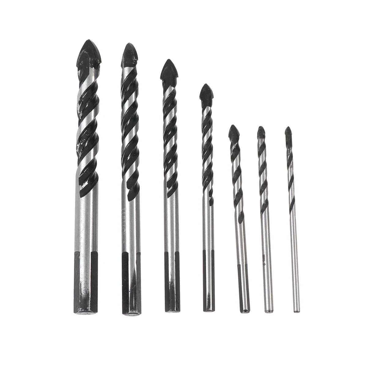 

7 Pcs Drill Set Concrete Tile Hole Construction Bit Ceramic Bits Glass Triangle