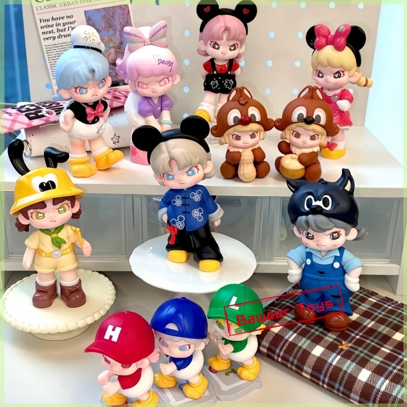 

Tntspace Disney Dora Loves Mickey Series слепая коробка слепая сумка для догадок фигурка модель милые настольные автомобильные украшения игрушки подарок