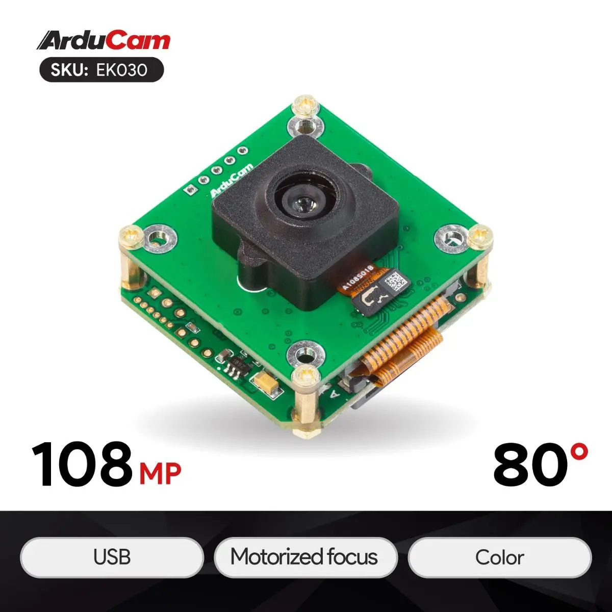 Arducam 108MP USB 3.0 Camera Evaluation Kit, Motorised Focus