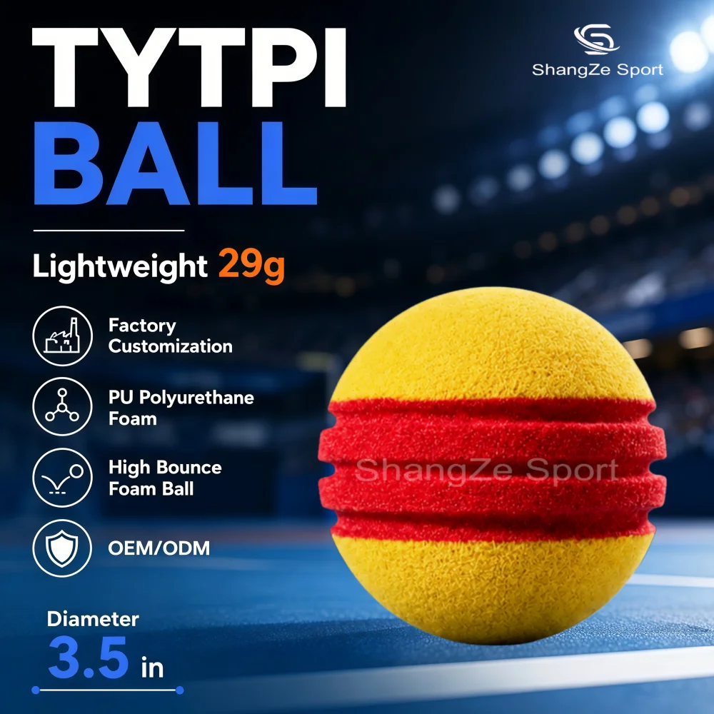 

Foam Ball 3.5 Inch Quiet Sponge Training Ball Low-impact Racket Sports Tennis Training Aids