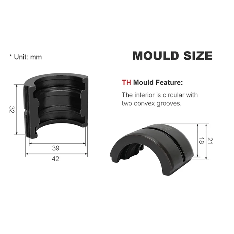

TH-форма 16, 20, 25,26, 32 мм Гидравлический зажим для труб GC-1632 THType Инструмент для обжима труб CW-1632 и GC-1525