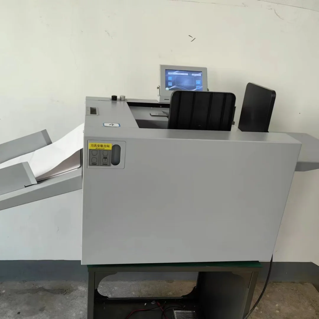 Digital K338 Air Suction Auto Feeding Electric Perforating Perforation Paper Creasing Machine with 1 Years Warranty