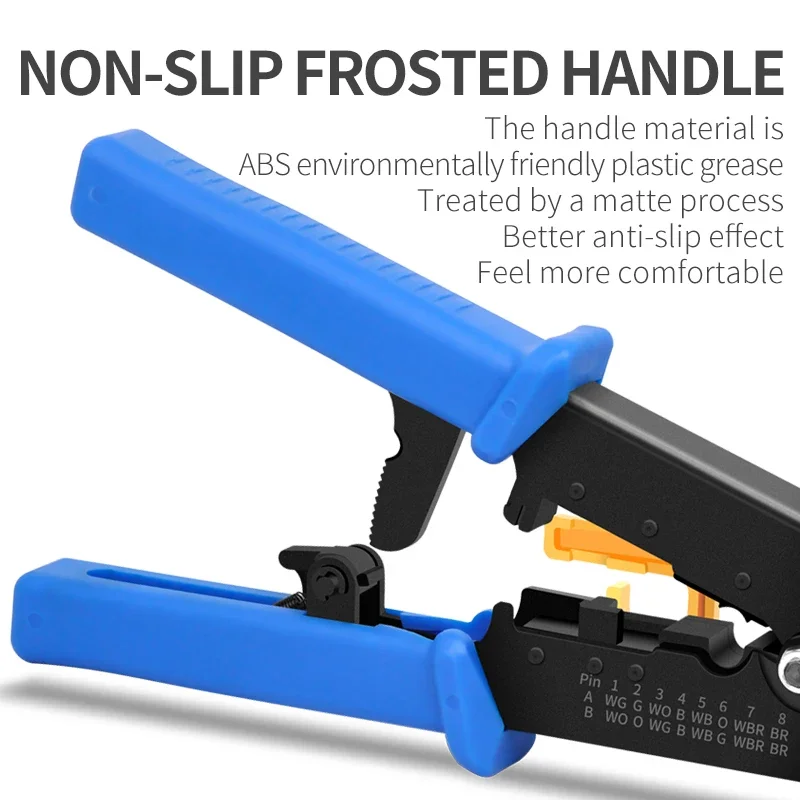 Facile RJ45 Crimpatrice RJ-45 Strumento di rete manuale per Cat6 Cat5 Cat5e RJ11 RJ12 Connettore 8P 6P Lan Cavo Fili Pinze